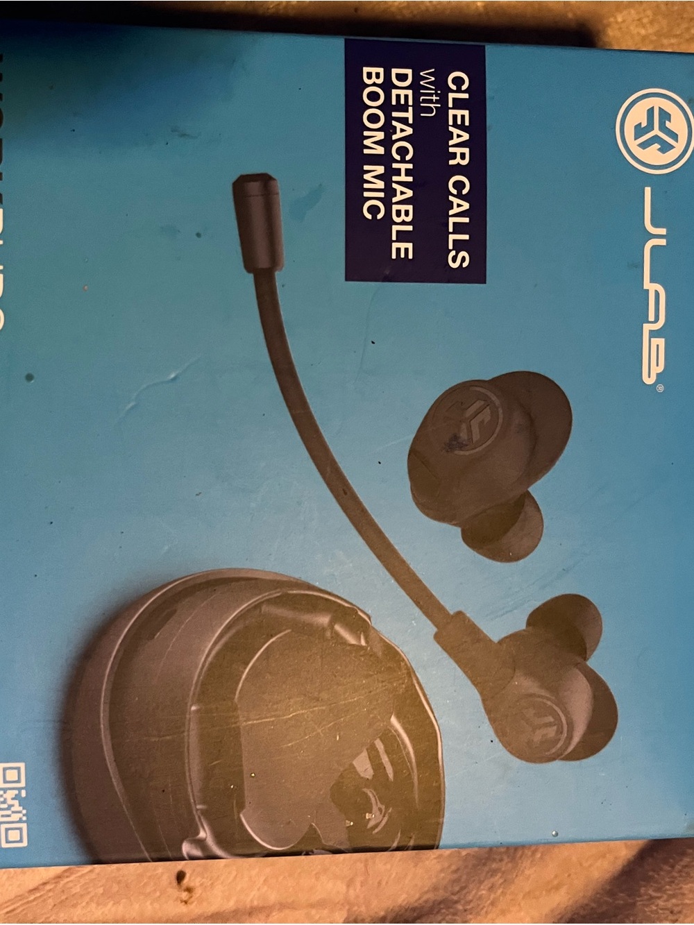 JLab Black Wireless Earbuds with Detachable Boom Mic